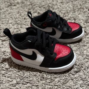 Nike Kids Black, Red, and White Sneakers